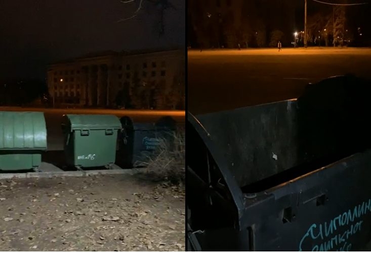 В Одессе пенсионерку бросили в мусорный бак