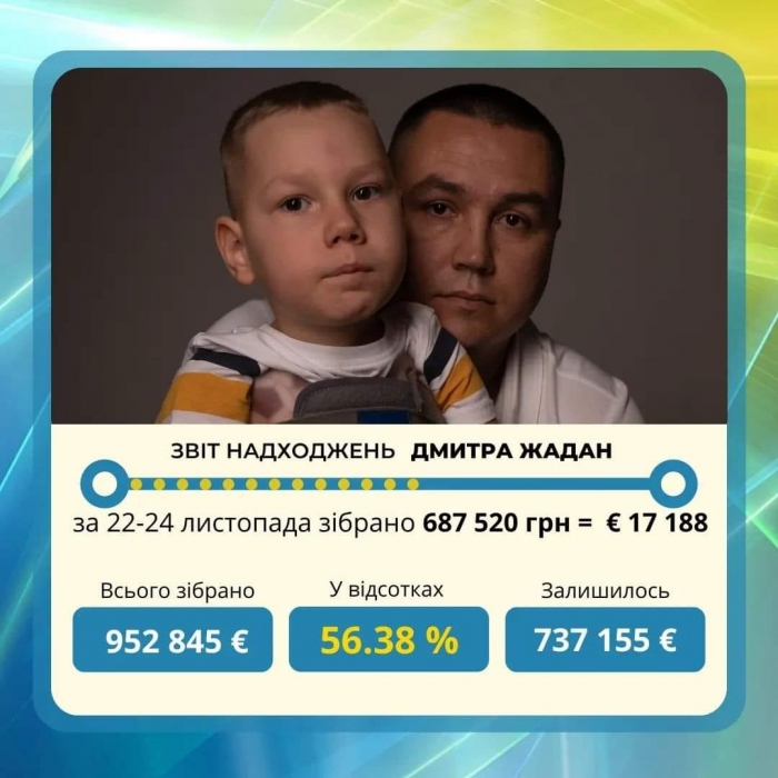 Инъекция жизни: на препарат для маленького Димы Жадана собрано уже около миллиона евро. Но этого недостаточно