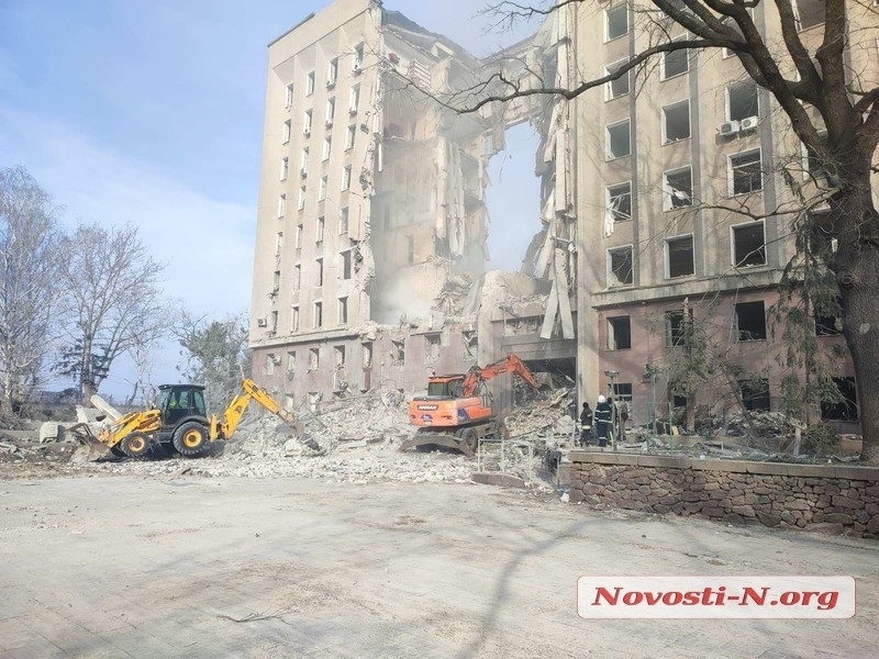 У Миколаєві вирішили долю зруйнованої ворожою ракетою будівлі ОВА
