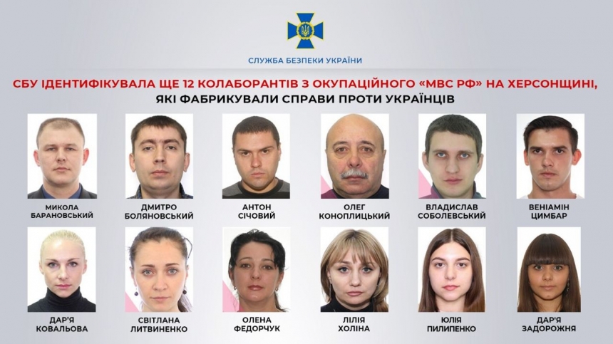 «Слідчі» та «криміналісти»: ідентифіковано ще 12 колаборантів у Херсонській області
