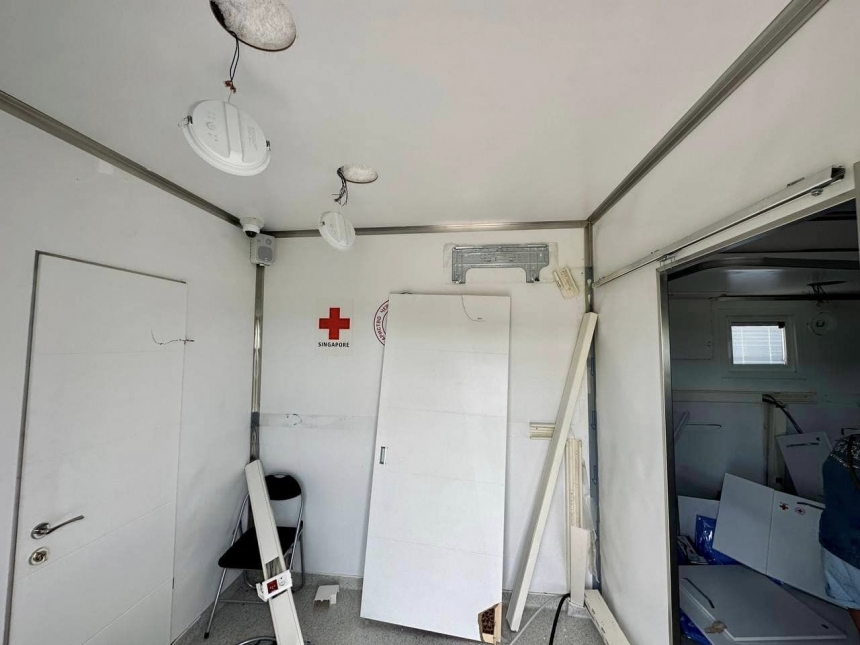 Обстрел Николаевской области: пострадал госпиталь Красного Креста (фото)