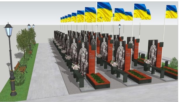 В Южноукраинске за 2,6 миллиона установят 20 памятников погибшим военным