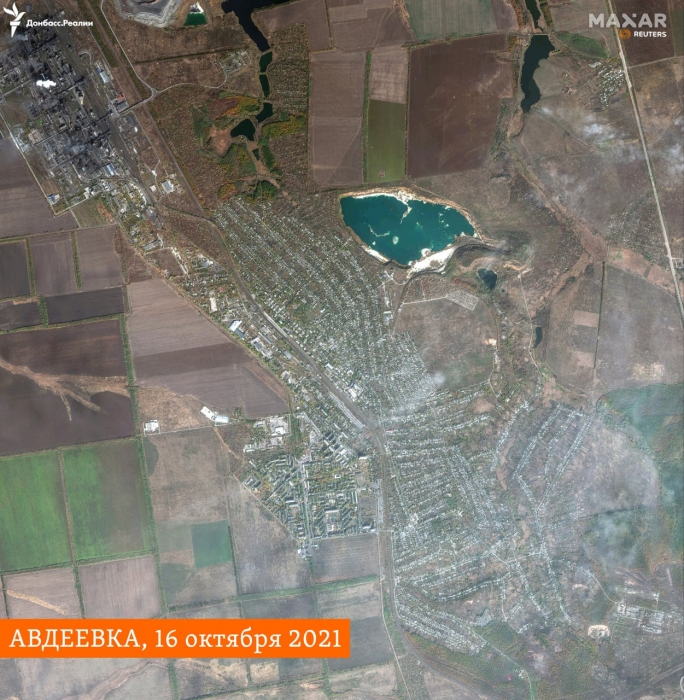 Появились спутниковые снимки Авдеевки до и после оккупации (фото)