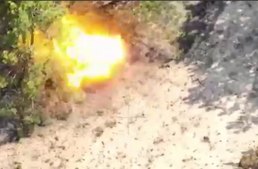 Бойцы ВСУ при помощи FPV-дронов уничтожили «Град», из которого обстреливали Очаков (видео)