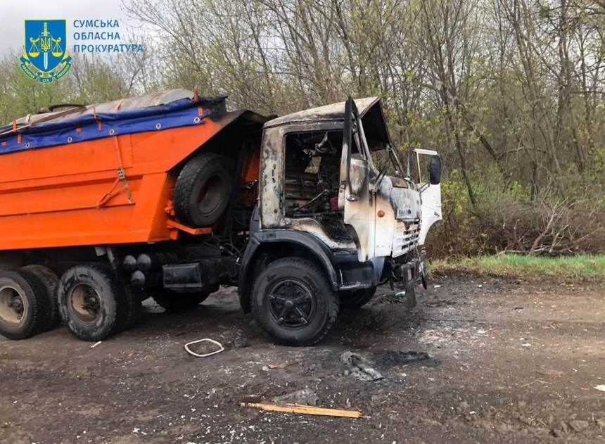 Дрон РФ убив водія вантажівки на Сумщині