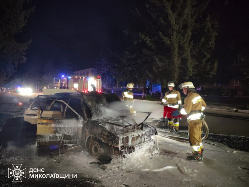ВАЗ загорелся на ходу в Николаевской области ВАЗ загорелся на ходу в Николаевской области