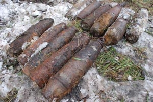 На Крещение в Николаевской области было найдено 13 снарядов времен войны