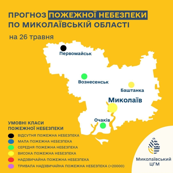 В Николаевской области объявлен повышенный уровень пожарной опасности В Николаевской области объявлен повышенный уровень пожарной опасности