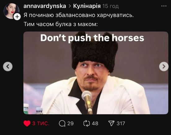 «Don't Push The Horses»: фраза Александра Усика стала мемом (фото) «Don't Push The Horses»: фраза Александра Усика стала мемом (фото)