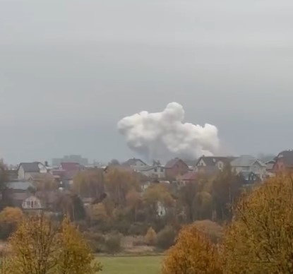 Под Москвой горит объект Роскосмоса Под Москвой горит объект Роскосмоса