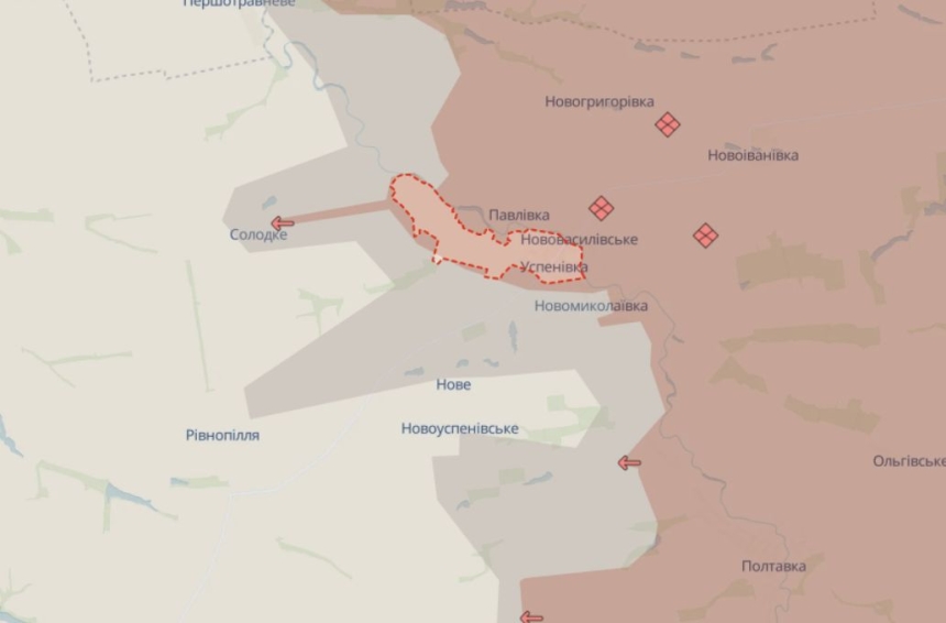 Российские войска продвинулись на нескольких участках фронта и оккупировали еще одно село, — DeepState Российские войска продвинулись на нескольких участках фронта и оккупировали еще одно село, — DeepState