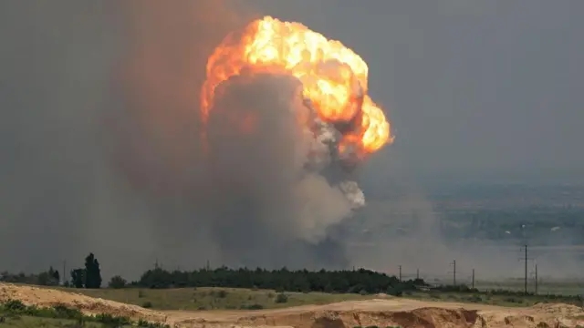 Взрыв прогремел в Николаевской области Взрыв прогремел в Николаевской области
