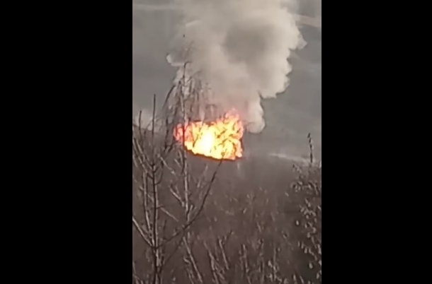 Магистральная газовая труба загорелась на Закарпатье (видео) Магистральная газовая труба загорелась на Закарпатье (видео)