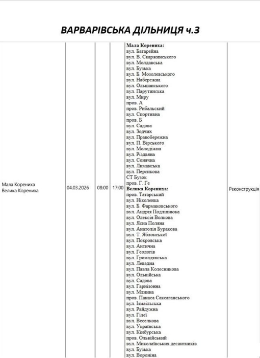 Более 220 улиц Николаева в среду будут обесточены Более 220 улиц Николаева в среду будут обесточены