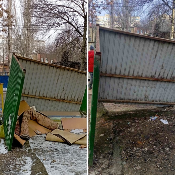 Несанкционированную свалку во дворе жилого дома ликвидировали в Николаеве Несанкционированную свалку во дворе жилого дома ликвидировали в Николаеве