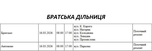 Плановые работы: как будут отключать свет в Николаеве и области 16 марта Плановые работы: как будут отключать свет в Николаеве и области 16 марта