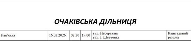 Плановые работы: как будут отключать свет в Николаеве и области 16 марта Плановые работы: как будут отключать свет в Николаеве и области 16 марта