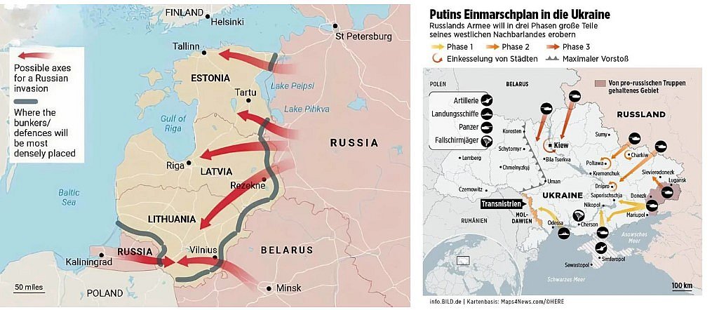 СМИ обнародовали план возможного вторжения РФ в страны Балтии СМИ обнародовали план возможного вторжения РФ в страны Балтии