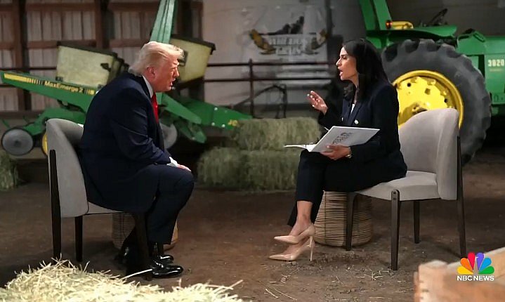Трамп достроково перервав інтерв'ю NBC, назвавши ведучу «шахрайкою» та «дурою» (відео) Трамп достроково перервав інтерв'ю NBC, назвавши ведучу «шахрайкою» та «дурою» (відео)