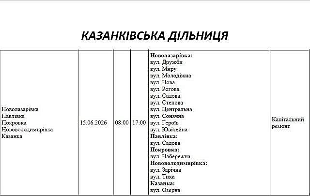 Где в Николаевской области 15 июня отключат свет: список адресов Где в Николаевской области 15 июня отключат свет: список адресов