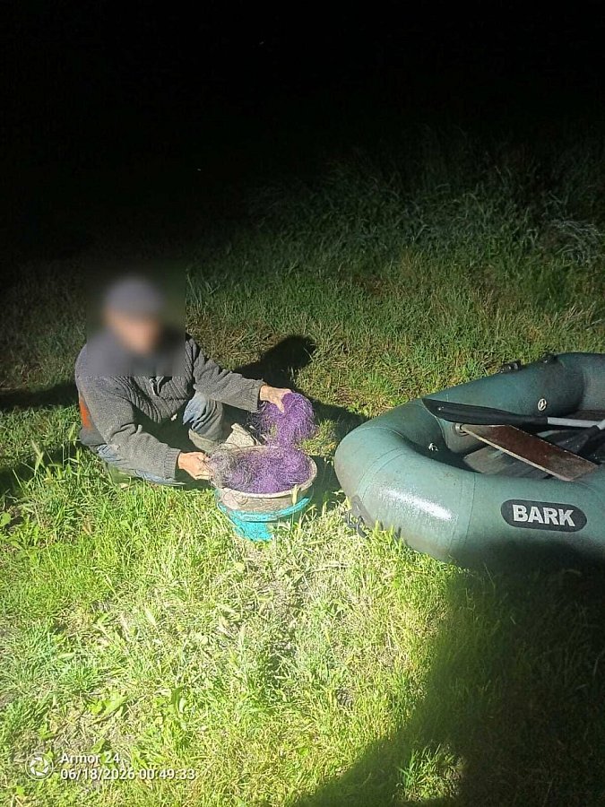 На річці Синюха запобігли незаконному вилову риби сітками На річці Синюха запобігли незаконному вилову риби сітками