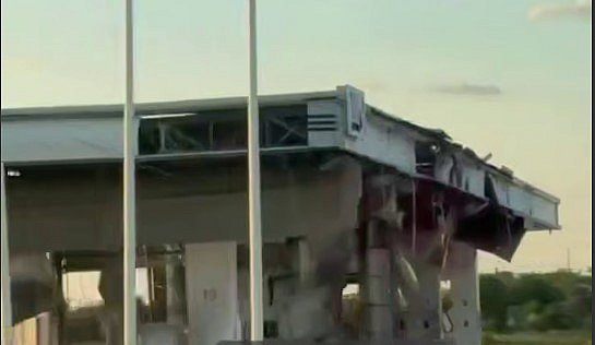 Появилось видео момента удара «Шахеда» по АЗС на Николаевщине Появилось видео момента удара «Шахеда» по АЗС на Николаевщине