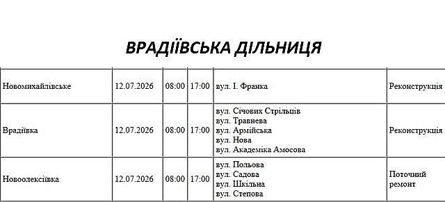 Где в Николаеве и области в воскресенье отключат свет Где в Николаеве и области в воскресенье отключат свет