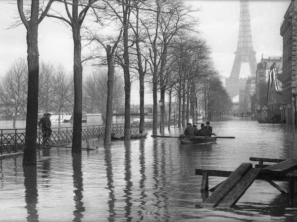 Наводнение в Париже, 1910 год. ФОТО