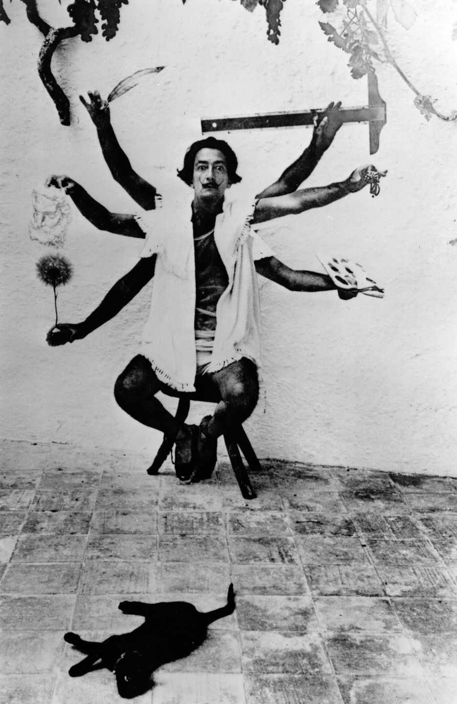 Смелые фотографии с Сальвадором Дали, снятые на вилле художника