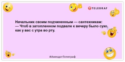 анекдоты про сантехников