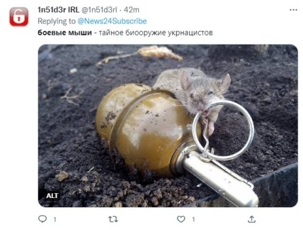 Мыши против россиян: в России быстро нашли замену \"боевым комарам\" - как отреагировала сеть (ФОТО) Мыши против россиян: в России быстро нашли замену \"боевым комарам\" - как отреагировала сеть (ФОТО)