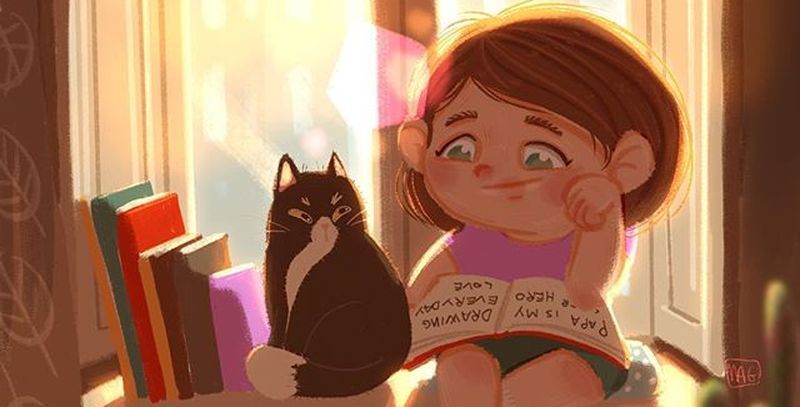 Життя з кішкою у веселих ілюстраціях (ФОТО)