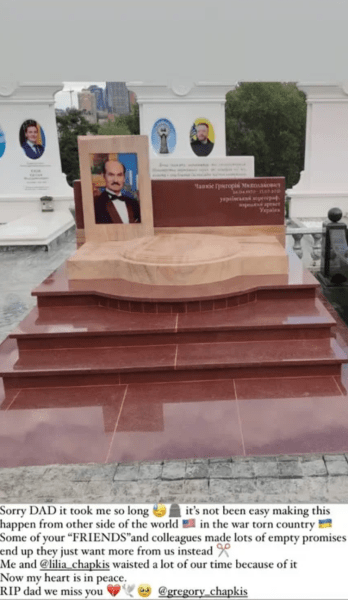 Могила Григория Чапкиса Памятник украинскому хореографу