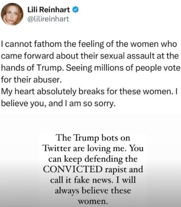 Зірки у розпачі: реакція знаменитостей на перемогу Трампа на виборах Зірки у розпачі: реакція знаменитостей на перемогу Трампа на виборах