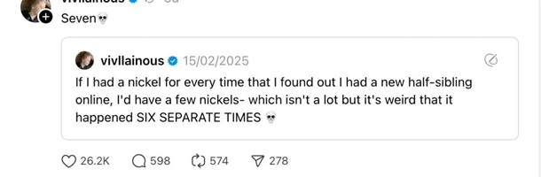 Донька Маска дізналася про нового родича через інтернет Донька Маска дізналася про нового родича через інтернет