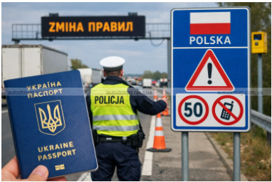 Зміни правил для українських водіїв у Польщі Зміни правил для українських водіїв у Польщі