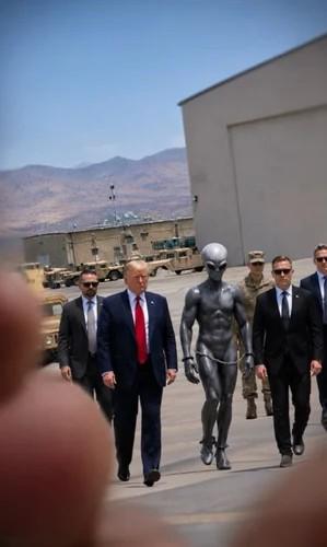 Трамп опублікував ШІ-зображення, де він воює у космосі та позує з інопланетянами Трамп опублікував ШІ-зображення, де він воює у космосі та позує з інопланетянами