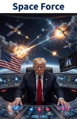 Трамп опублікував ШІ-зображення, де він воює у космосі та позує з інопланетянами Трамп опублікував ШІ-зображення, де він воює у космосі та позує з інопланетянами