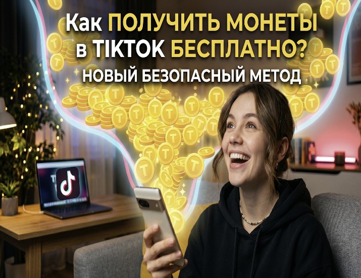 Как получить монеты в TikTok бесплатно Как получить монеты в TikTok бесплатно