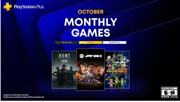 PlayStation Plus: Розкрито ігри жовтня - Hunt: Showdown 1896 і F1 25 очолюють добірку для PS5 PlayStation Plus: Розкрито ігри жовтня - Hunt: Showdown 1896 і F1 25 очолюють добірку для PS5