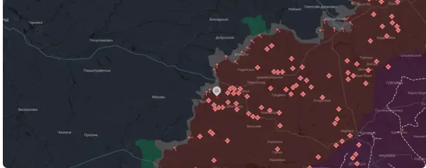 Окупанти просунулися біля села Котлине на Покровському напрямку — DeepState Окупанти просунулися біля села Котлине на Покровському напрямку — DeepState