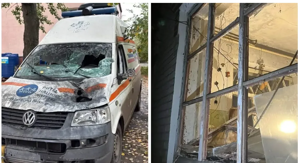 Ворог б'є по всьому: по Слов'янську випадки ураження автівок цивільних, волонтерів, ДСНС — непоодинокі Ворог б'є по всьому: по Слов'янську випадки ураження автівок цивільних, волонтерів, ДСНС — непоодинокі