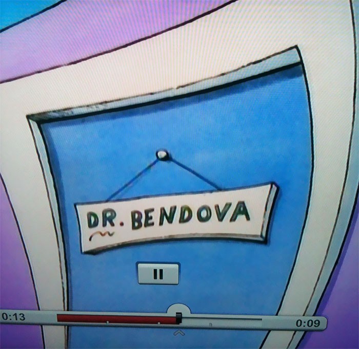 Доктор Bendova (Bend over значит «нагнись»)