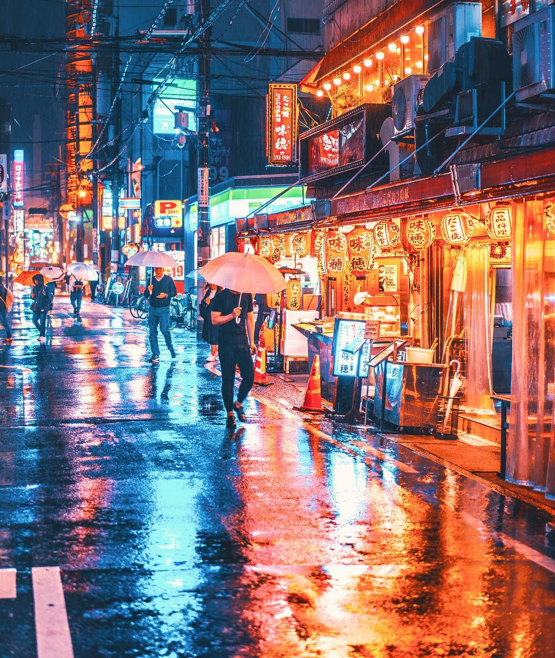 Яркие ночные снимки Токио от Наохиро Яко