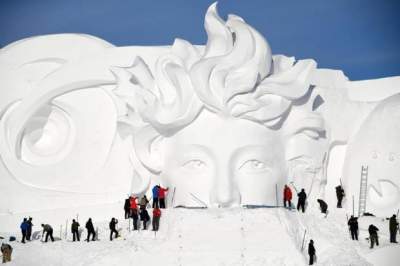 Как в Китае проходит фестиваль снега и льда. Фото