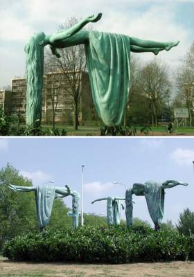 Необычные скульптуры, «ломающие» законы физики. Фото