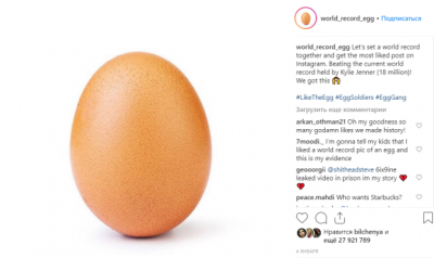 В Сети продолжают постить фотожабы на самое популярное яйцо в мире