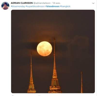 Кровавую Луну показали в ярких снимках. Фото