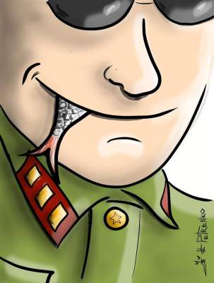 Задержание Насти Рыбки изобразили меткой карикатурой
