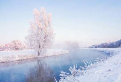 Красивые зимние рассветы в объективе белорусского фотографа. Фото